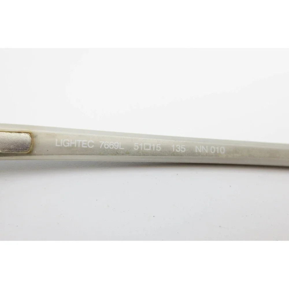 Morel France Lightec 7669L Black Cream Rectangular Eyeglasses Frames 51-15-135